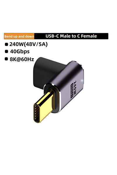Choice محول شحن سريع CM-CG SXW USB4.0 40 جيجابت في الثانية بزاوية مستقيمة على...