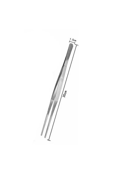 Choice ملقط طعام JJYY Precision من الفولاذ المقاوم للصدأ مقاس 300 - ملقط للشو...