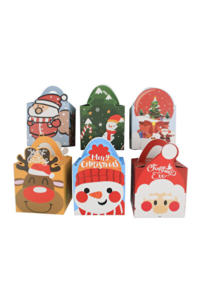 Choice 9x9x13.5 سم ألوان مختلطة 24 قطعة لوازم حفلات عيد الميلاد كيس هدايا صغي...