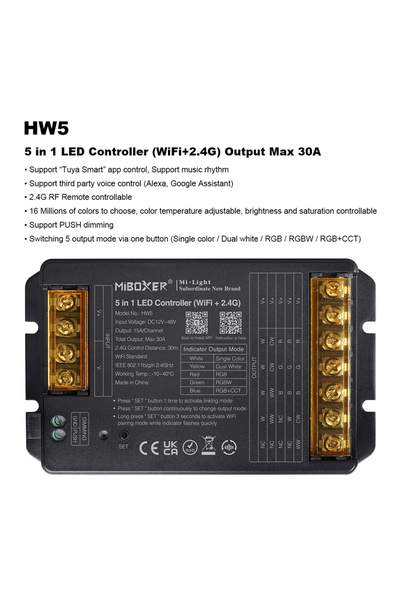 Choice جهاز تحكم HW5 5 في 1 Miboxer HW2 2 في 1 HW5 5 في 1 2.4 جيجا هرتز واي ف...