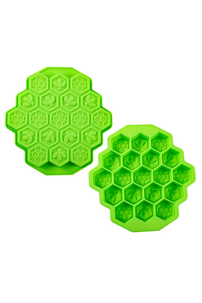 Choice4 قالب سيليكون أخضر على شكل خلية نحل، 19 تجويفًا، يمكنك صنعه بنفسك، قال...
