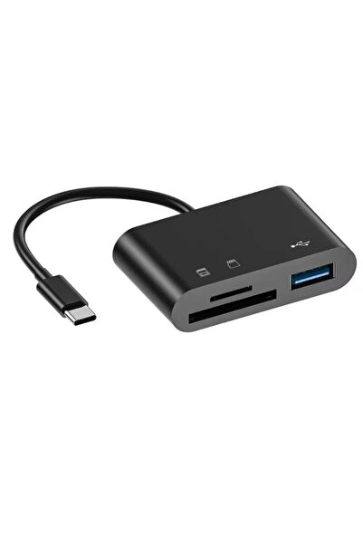 Choice black 3 In 1 Adapter Type-C, Tf, Cf, Sd, Memory Card Reader, Recorder,...