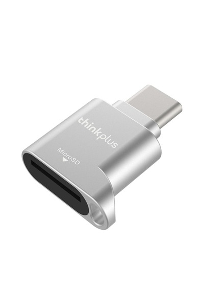 Choice Silver USB Type-C Card Reader, 2-in-1 TF Micro SD Adapter,USB 2.0 480Mbps 512GB Supported,OTG Plug a
