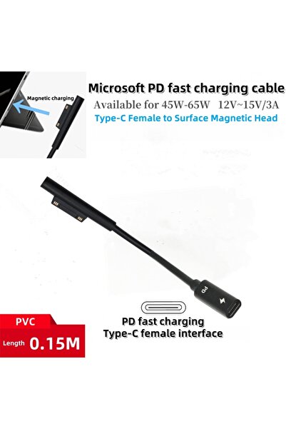 Choice كابل PVC - محول شاحن مزود طاقة من النوع C بطول 15 سم و15 فولت و3 أمبير...