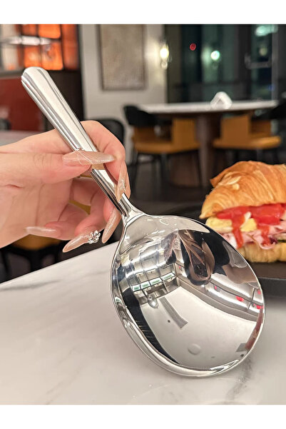 Choice ملعقة كبيرة واحدة، نصف ملعقة من الفولاذ المقاوم للصدأ لتقديم الحساء وا...