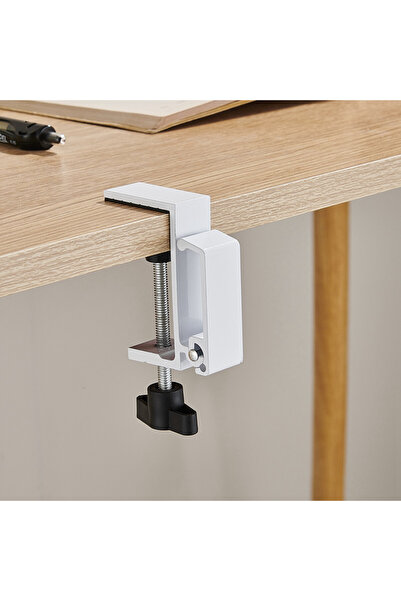 Choice 2pcs White 1/2pcs Adjustable Foldable Desk Edge Hook Gaming Headset Desk Hanger Backpack Storage Han