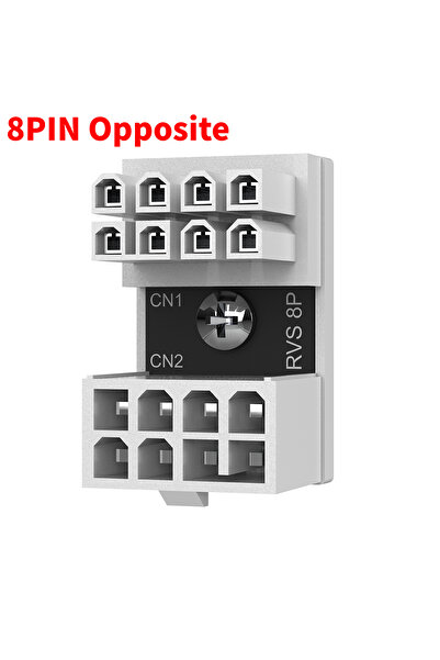 ALLOYSEED محول طاقة أبيض 8 سنون مقابل ATX VGA PCIe 6/8 سنون أنثى بزاوية 180 د...