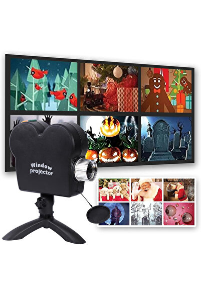 Choice جهاز عرض نافذة لعيد الميلاد والهالوين بمقبس الاتحاد الأوروبي مع حامل ث...