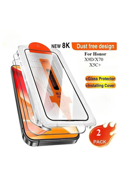 Choice3 واقي شاشة زجاجي مقوى بطبقة مقاومة للزيوت، قطعتان، لهواتف هونر X9D وX5...