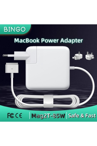 Choice شاحن Mag2 T-85W-EU من BINGO، شاحن Magsafe2-T الجديد بقوة 85 واط (20 فو...