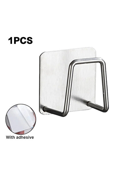 Choice W167-sliver-1PC 1PC/5pcs Kitchen Stainless Steel Sink Shelf Sponges Ho...