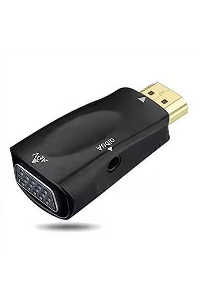 Choice Black without cable HDMI to VGA Adapter with Audio - 1080P Full HD Con...