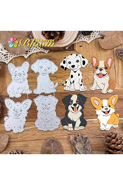 Choice قوالب تقطيع معدنية أصلية جميلة للكلاب من نوع بولدوغ دالماتيان كورجي بو...