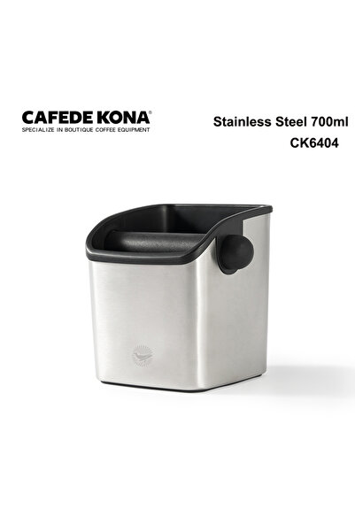 Choice CK6404 CAFEDEKONA علبة قهوة، من الفولاذ المقاوم للصدأ، 700 مل، فوهة ما...