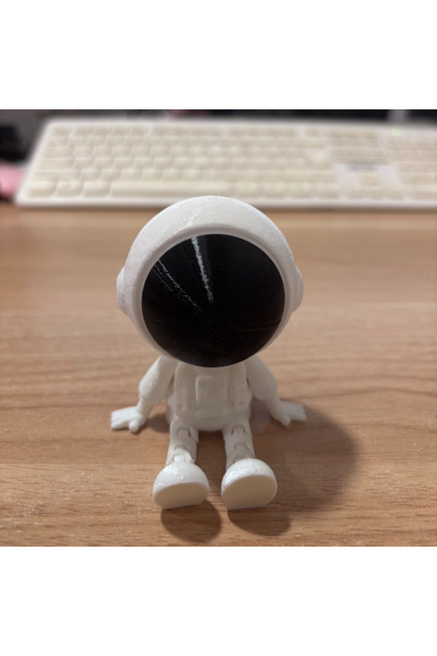 Choice زينة تمثال رائد فضاء أبيض مطبوع بتقنية ثلاثية الأبعاد، بتصميم خيال علم...