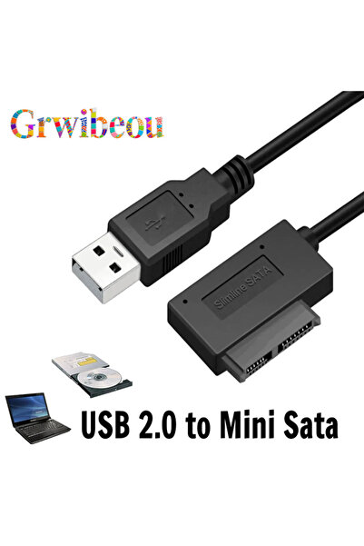 Choice USB 2.0 to Mini Sata USB 2.0 to Mini SATA II 7+6 Cable Cable convertidor adaptador Laptop 13 Pin Ada