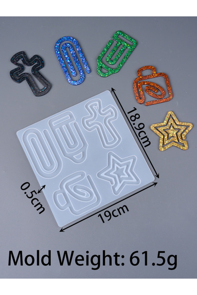 Choice 01 DIY مشبك ورق علامة مرجعية قالب راتنج إيبوكسي الأشعة فوق البنفسجية تصميم شجرة عيد الميلاد الإبداعية مشبك ورق علامة مرجعية Cl