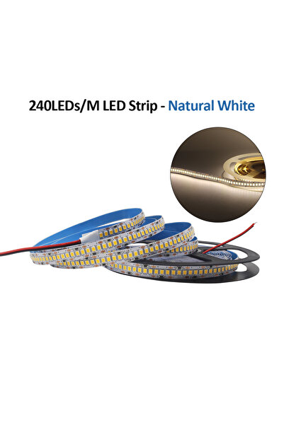 Choice شريط إضاءة LED SMD 2835 أبيض طبيعي 12 فولت 24 فولت 5 أمتار 240 مصباح ل...