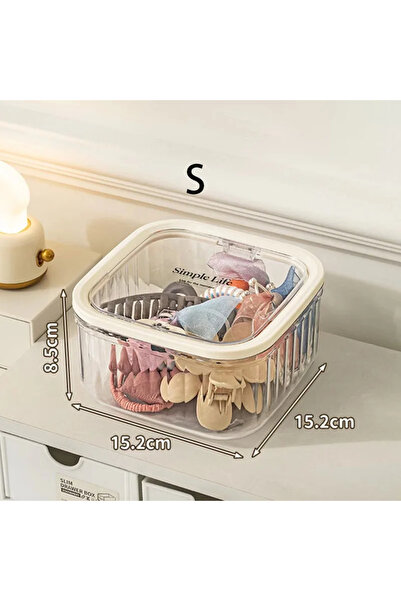 Choice With lid s Children'S Hair Accessories Storage Box Multi-Use Hair Clip Finishing Girl'S Hair Rope B