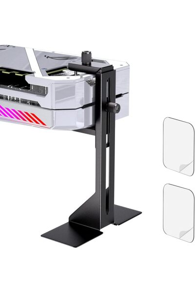 Choice حامل وحدة معالجة الرسومات RGEEK القابل للتعديل باللون الأسود مع لاصق س...