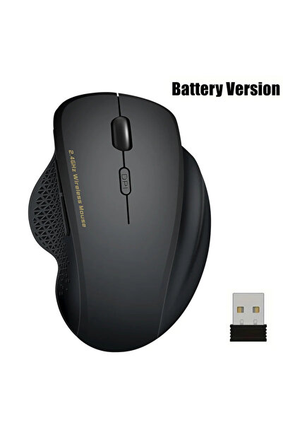 Choice فأرة ألعاب لاسلكية A-Black 2.4G فأرة لاسلكية مريحة مع مستقبل USB فأرة كمبيوتر مع 6