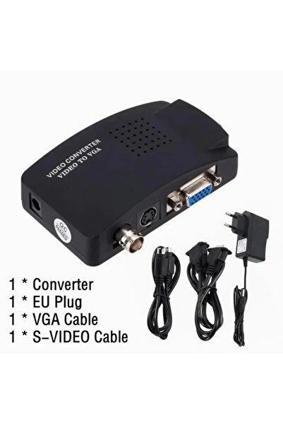 Choice EU Plug BNC S-Video VGA To VGA Video Converter 1080P BNC To VGA Output...