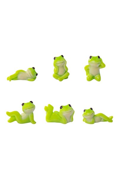Choice QWXBK-6 قطع من الرسوم المتحركة الإبداعية، دمية ضفدع مضحكة، إكسسوارات م...