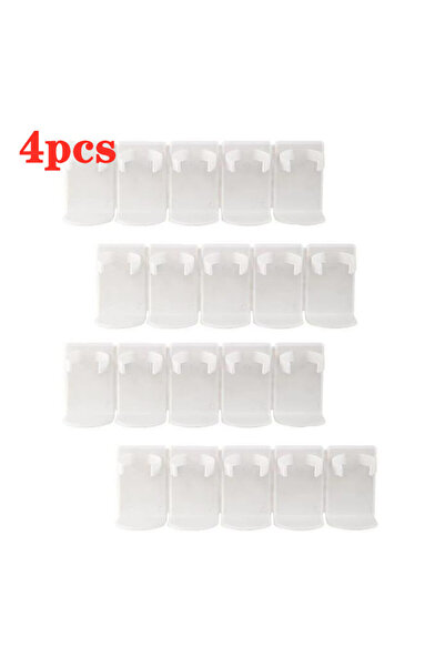 Choice White-4pcs Wall Spice Bottle Rack Kitchen Seasoning Storage Holder Self Adhesive Plastic Clip Cabine