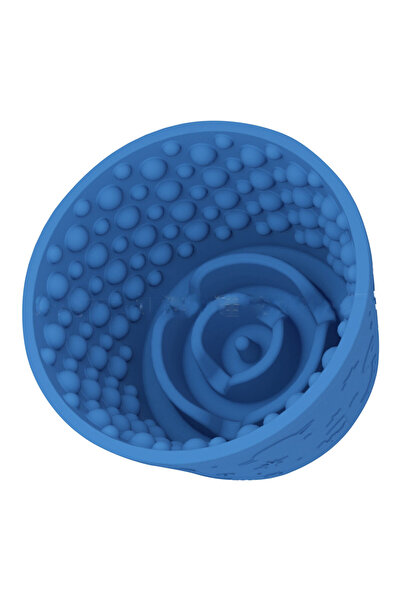 Choice وعاء لعق الكلاب أزرق داكن، مقاس واحد، موزع مكافآت مجمد لتخفيف القلق، غ...