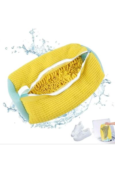 Choice حقيبة غسيل أحذية رمادية اللون، قطعة واحدة، للغسالة، حقيبة غسيل أحذية ر...