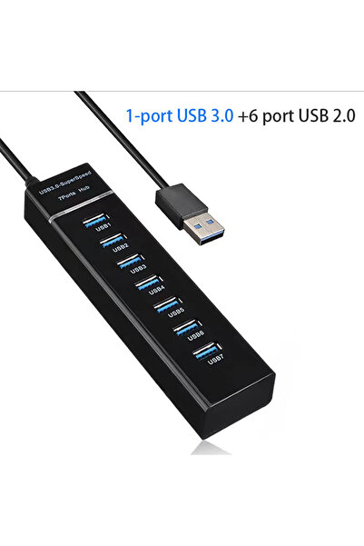Choice 1 منفذ USB 3.0 USB 3.0 2.0 موزع كابل USB قرص لوحة مفاتيح ماوس مروحة قرص ثابت ضوء محول مع