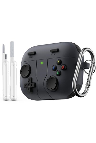 Choice حافظة AirPods Pro 3 A سوداء مع قلم من السيليكون الناعم لسماعات AirPods...