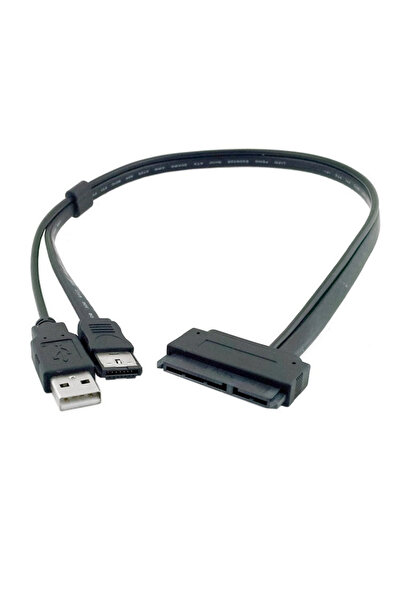 Choice black SATA 22Pin to Power ESATA Cable Splitter USB Power Wire Converte...