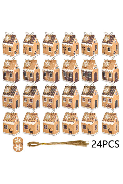 Choice أخرى أخرى 895-24 قطعة مجموعة 24 قطعة، حقيبة هدايا على شكل منزل عيد الم...