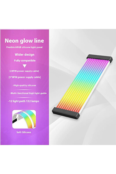 Choice 24Pin 3x8Pin BK 5V 3Pin ARGB Sync PC Cable 8/24PIN Motherboard Power Extension Cable Flexible LED St