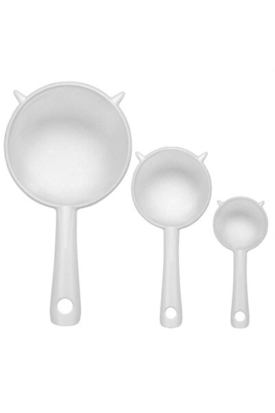 Choice3 منخل بلاستيكي شفاف محمول للمطبخ، مصفاة شاي، منخل دقيق، فلتر محمول قاب...