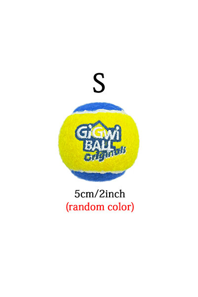 Choice كرة تنس تفاعلية للكلاب الأليفة تصدر صوت صرير بألوان عشوائية S، ألعاب ا...