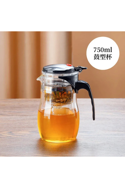 Choice إبريق شاي زجاجي مع مصفاة سعة 750 مل إبريق شاي زجاجي سميك مقاوم للحرارة...