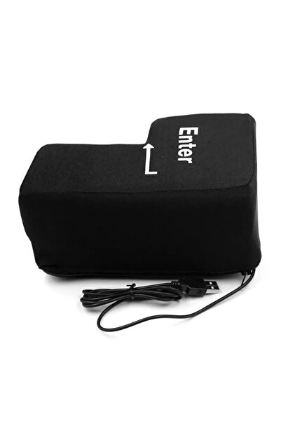 Choice Black Big USB Enter Key Mouse Anti Stress Button Decompression Computer Any Vent Pillows Button Desk