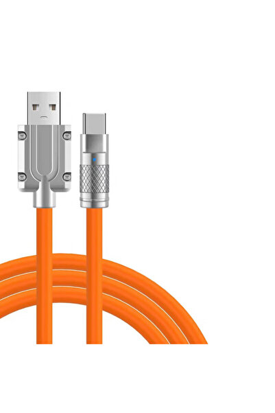 Choice كابل USB إلى TYPE-C بطول 1 متر، كابل من السيليكون السائل من النوع C، ش...