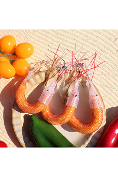 Choice orange Cat Teaser Toy Feather Bell Interactive Kitten Toy Cute Prawn M...