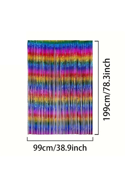 Choice Other Colored Laser Foil Backdrop Curtain Rainbow Gradient Laser Tinssel Shimmer Wall Backdrop Curta