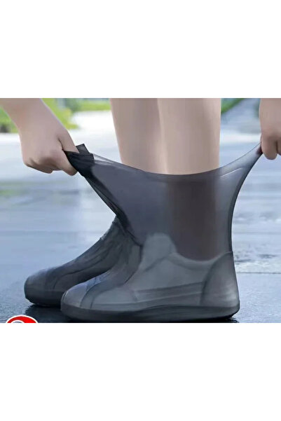 Choice black 1 Pair Silicone WaterProof Shoe Covers Lip-resistant Rain Boot R...