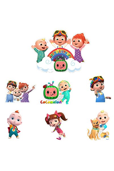 Miniso cake topper-13pcs Cartoon JJ Melon Theme Cake Decorations Hot Anime Cake Toppers for Boys Girls Birt