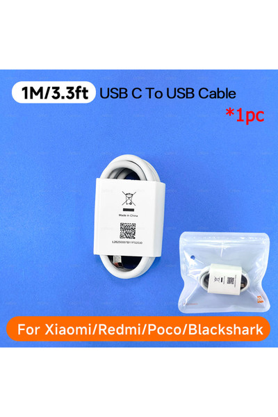 Xiaomi 1M TYPE C to USB 120W Type C Cable Original 6A 90W USB Turbo Fast Charging Mi 15 14 13 12 Pro 15T 1