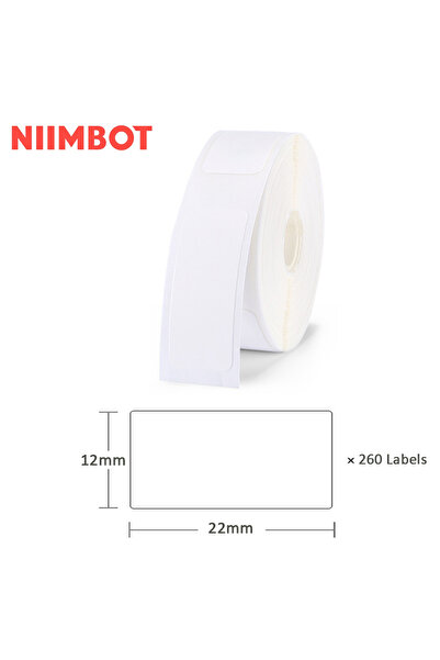 choice2 ورق طباعة ملصقات حراري صغير D11 أبيض 12x22 مم Niimbot D11 D110 D101 مقاوم للماء ومضاد للزيت