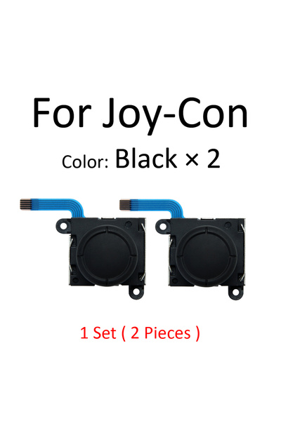 Choice Black-2 pcs for Nintendo Switch NS Lite Joycon 3D Analog Sensor Joysti...