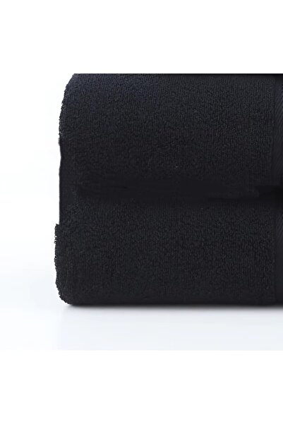 Choice 35X35 قطعتان باللون الأسود قطعتان من منشفة اليد القطنية بنسبة 100%، نا...