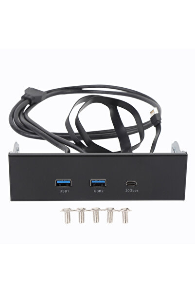 Choice موزع USB 3.2 أسود للوحة الأمامية GEN2x2 USB A TYPE C 3 منافذ 5.25 بوصة...