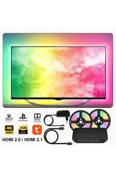 Choice قابس الاتحاد الأوروبي 32-43 بوصة HDMI 2.1 تلفزيون محيطي ذكي بإضاءة خلف...